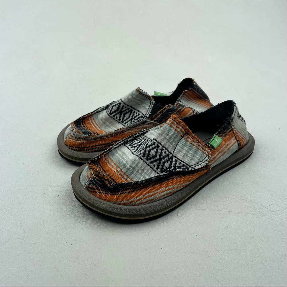 New Sanuk Shoes White Aztec Youth Size 12 / EU 29